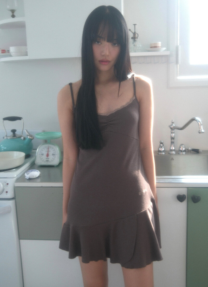 ason - BEA MINI DRESS (BROWN)