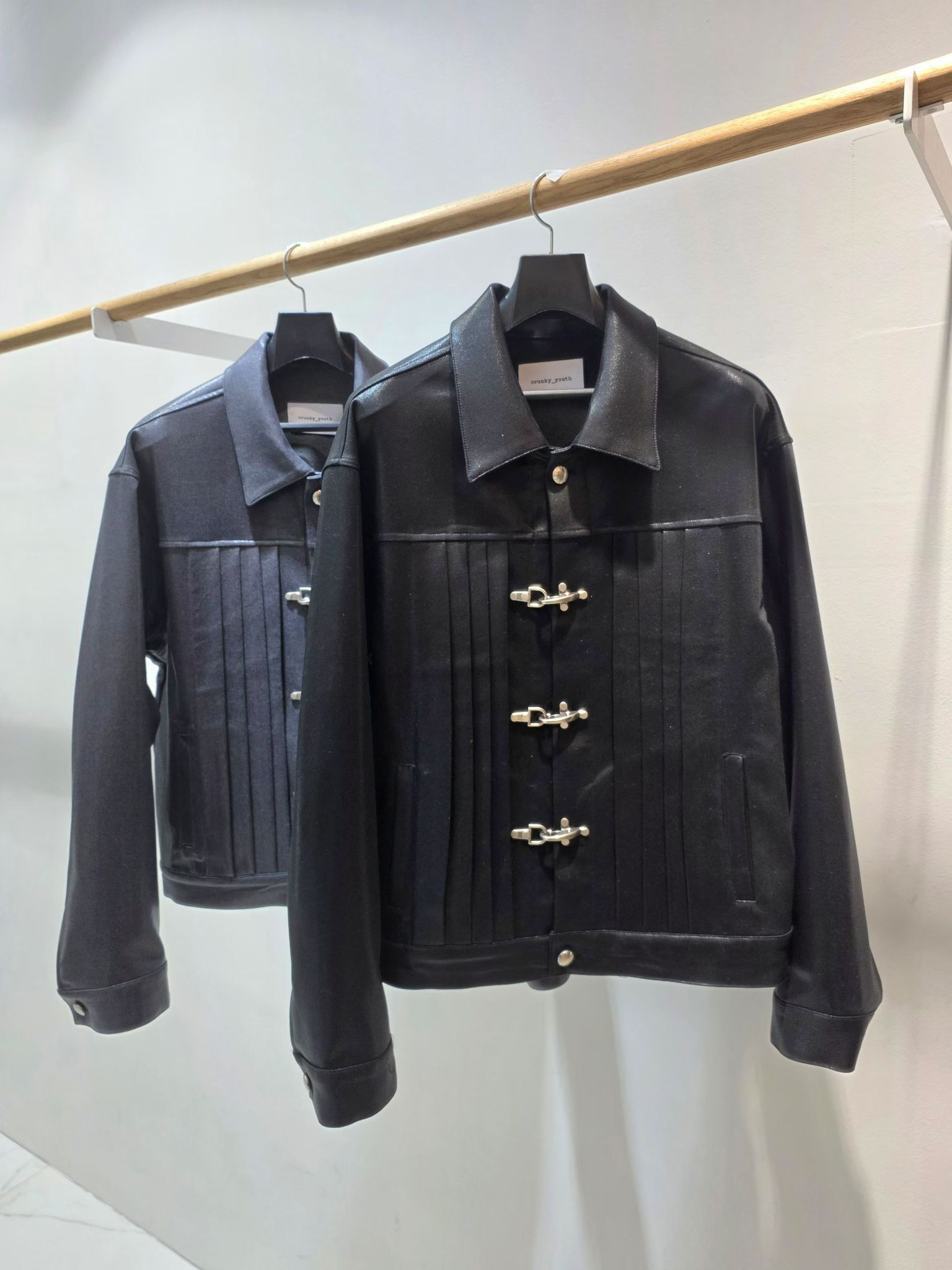 淨色反領開胸外套 C_y-149JK