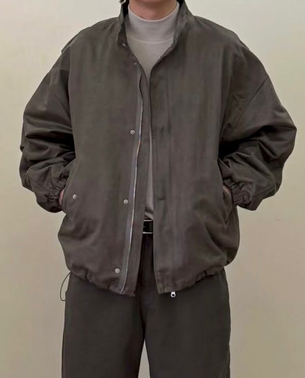 淨色企領拉鍊外套 JK2690