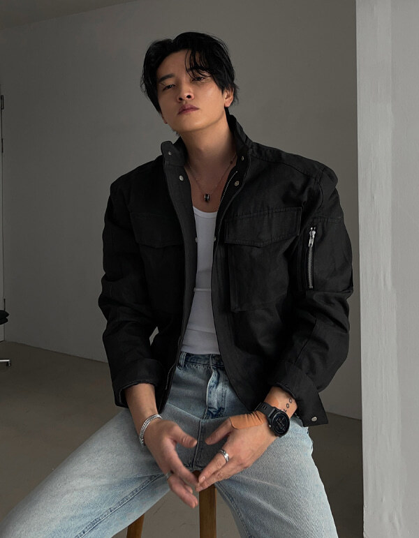 巴爾特軍裝短款夾克