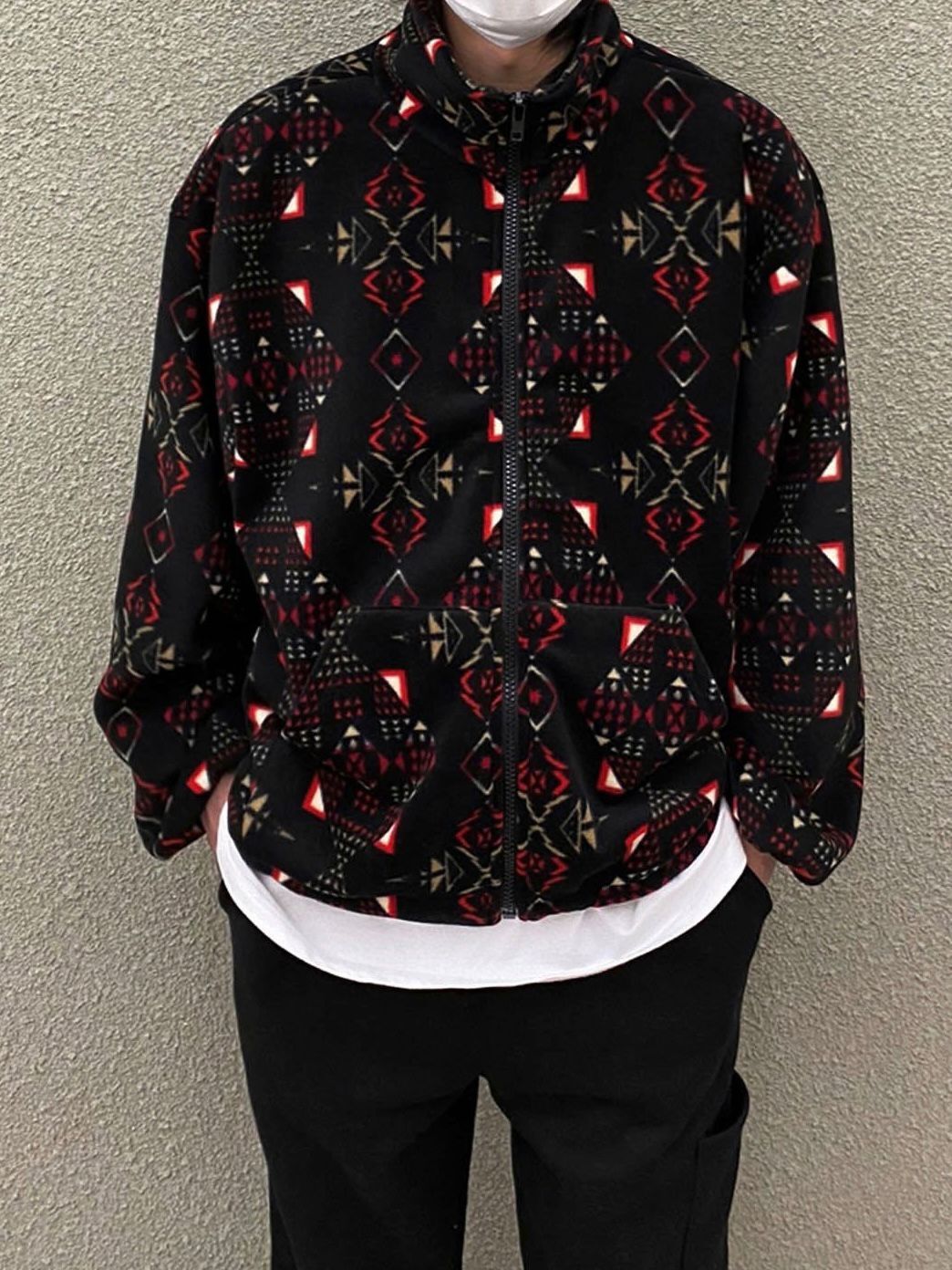 企領民族花毛毛褸 JK2066