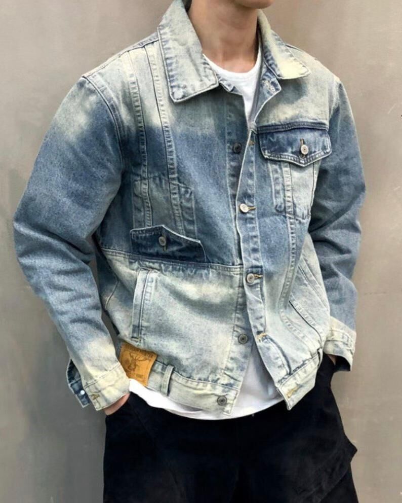 洗水開胸牛仔褸 VAMPIRE-005JK