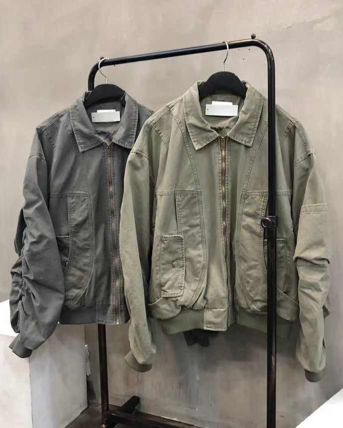 淨色反領拉鍊外套 VAMPIRE-008JK