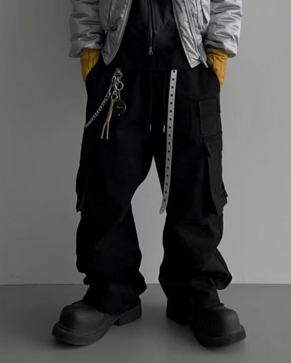 淨色工裝鬆身褲 BY-467P