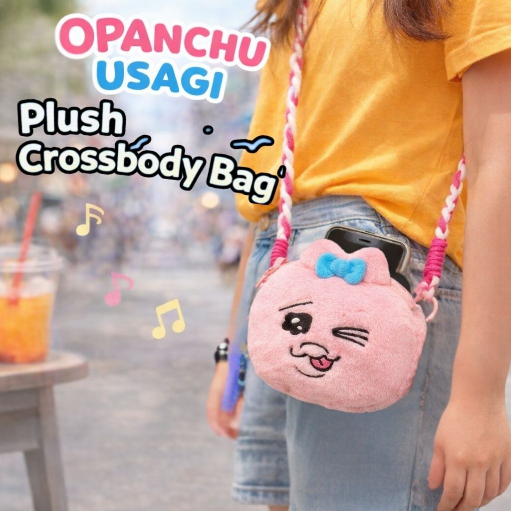 褲褲兔 底褲兔 - 毛絨斜揹袋