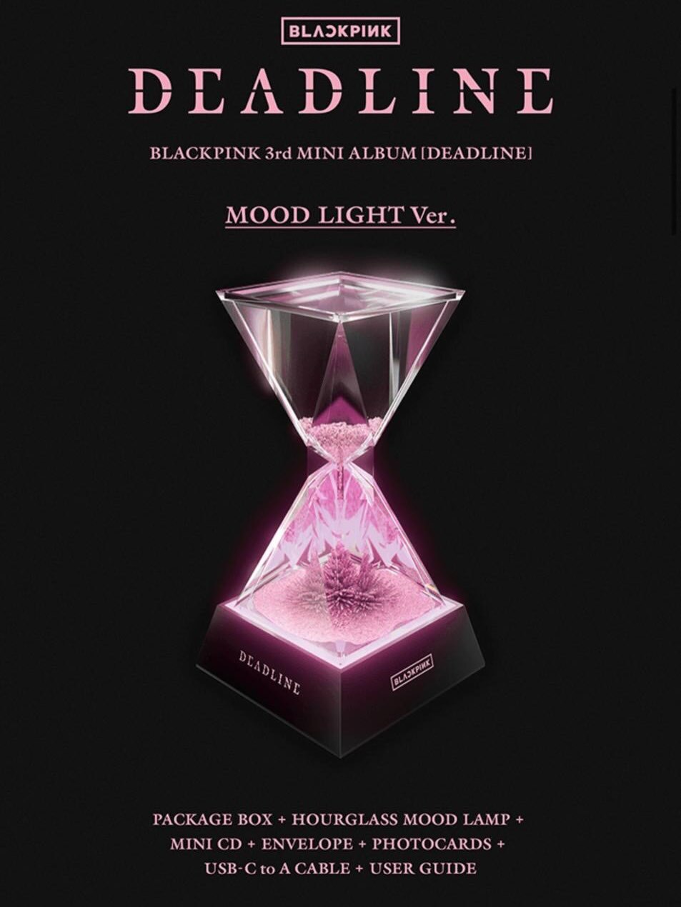 BLACKPINK 迷你三輯 MOOD LIGHT Ver. 沙漏氣氛燈