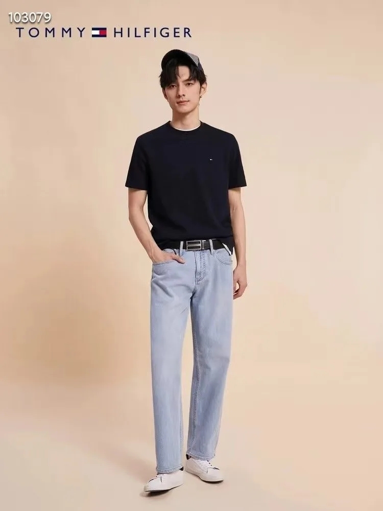 TOMMY  logo 男款 basic Tee