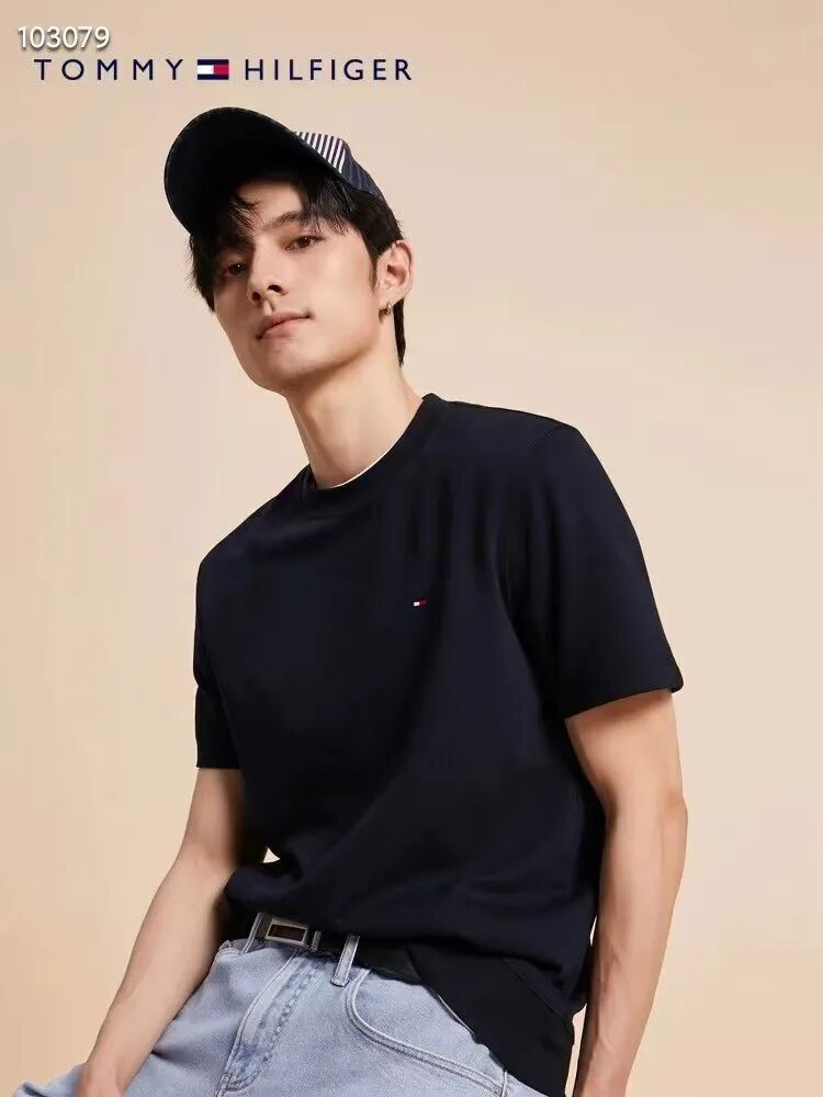TOMMY  logo 男款 basic Tee