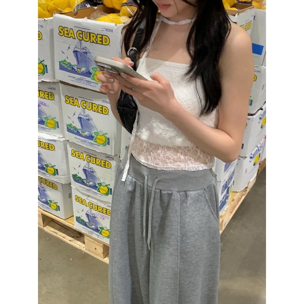 A23 附繞脖 蕾絲平口罩杯小可愛 #8502