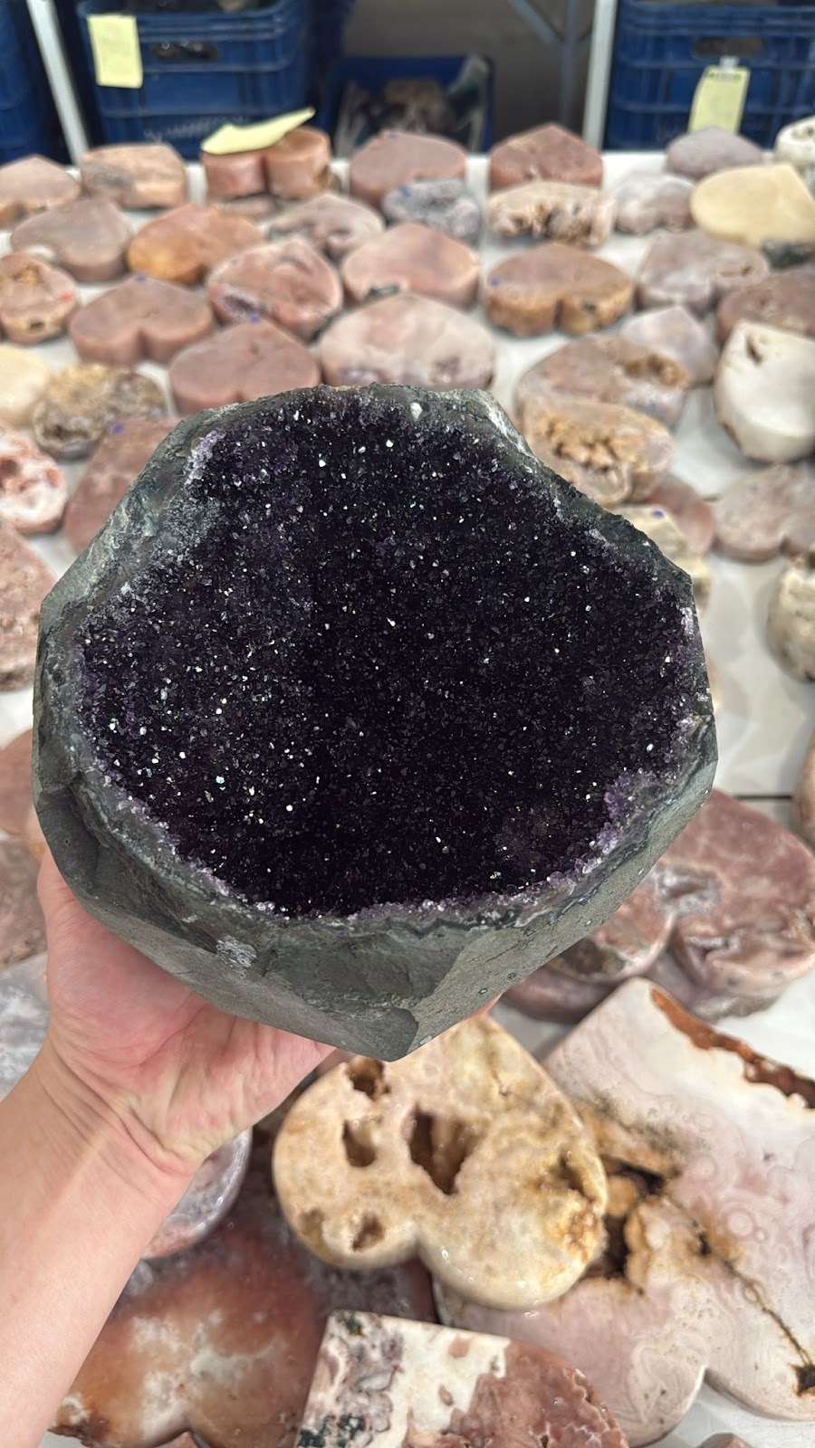 WL282 黑銀河紫水晶鎮 SS級別 A282 3.04 kg