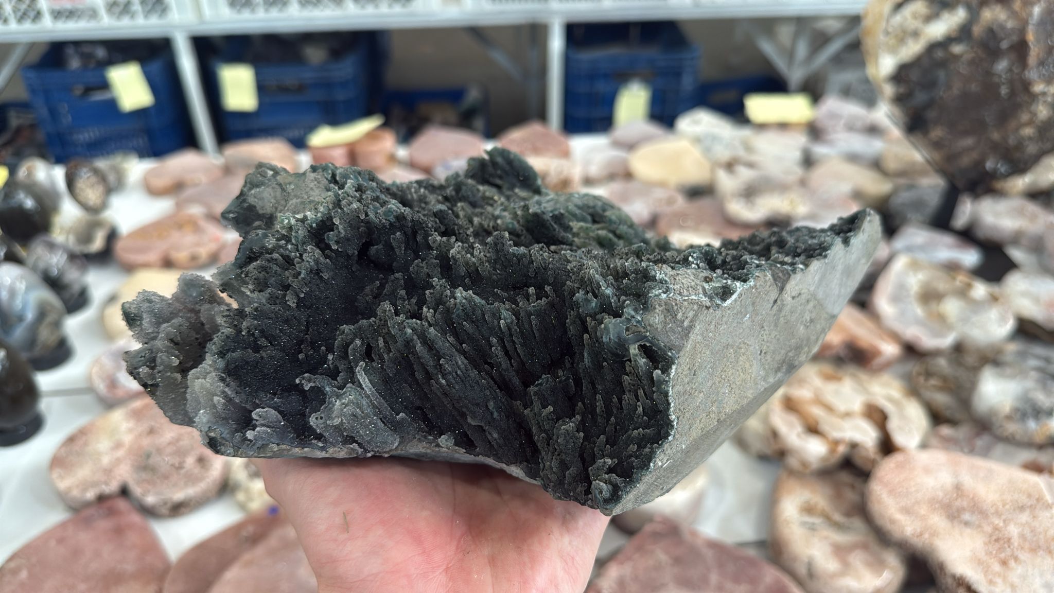 WL284 黑銀河紫水晶鎮 SS級別 A284 3.43 kg