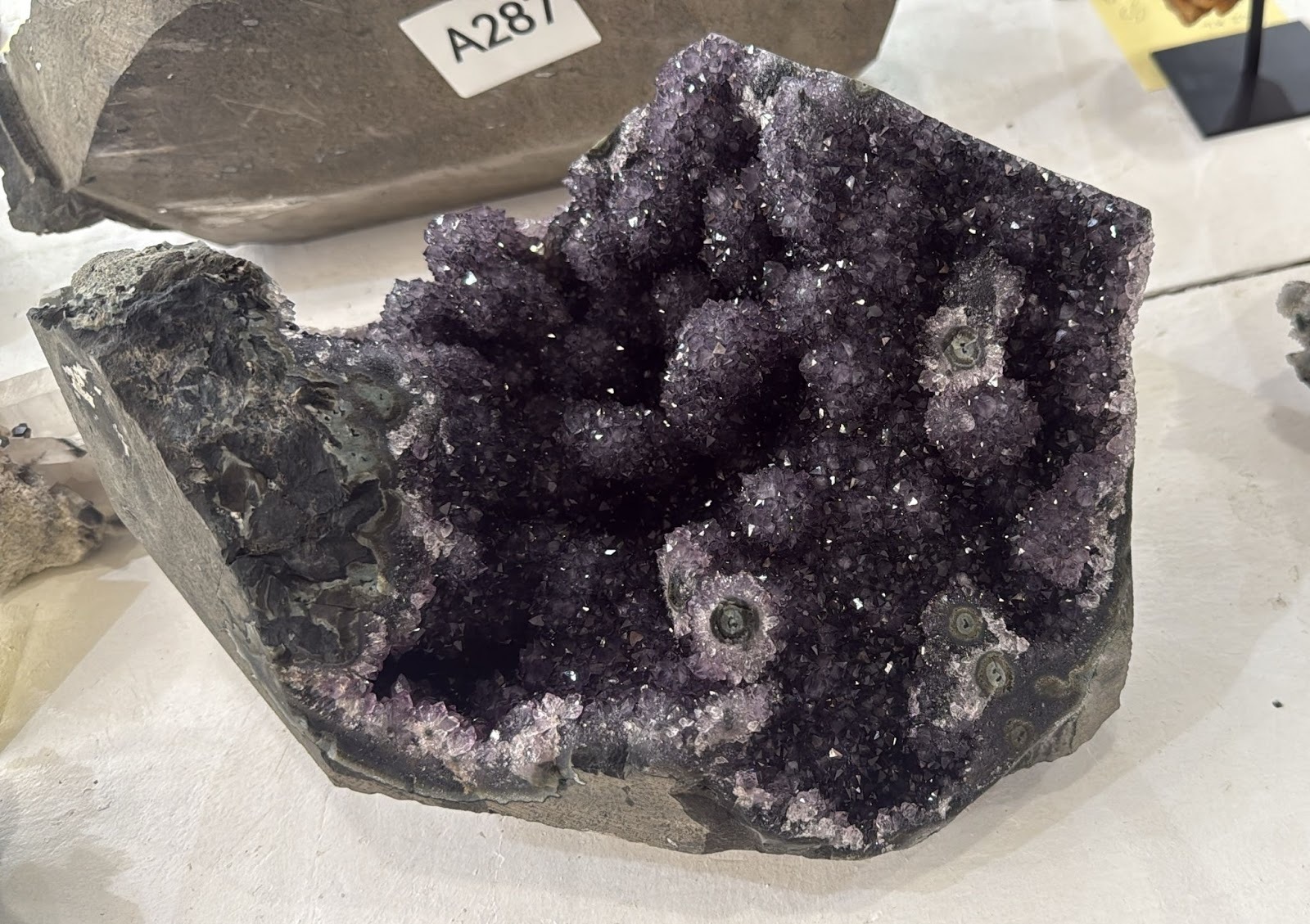 WL285 黑銀河紫水晶鎮 SSS級別 A285 7.22 kg