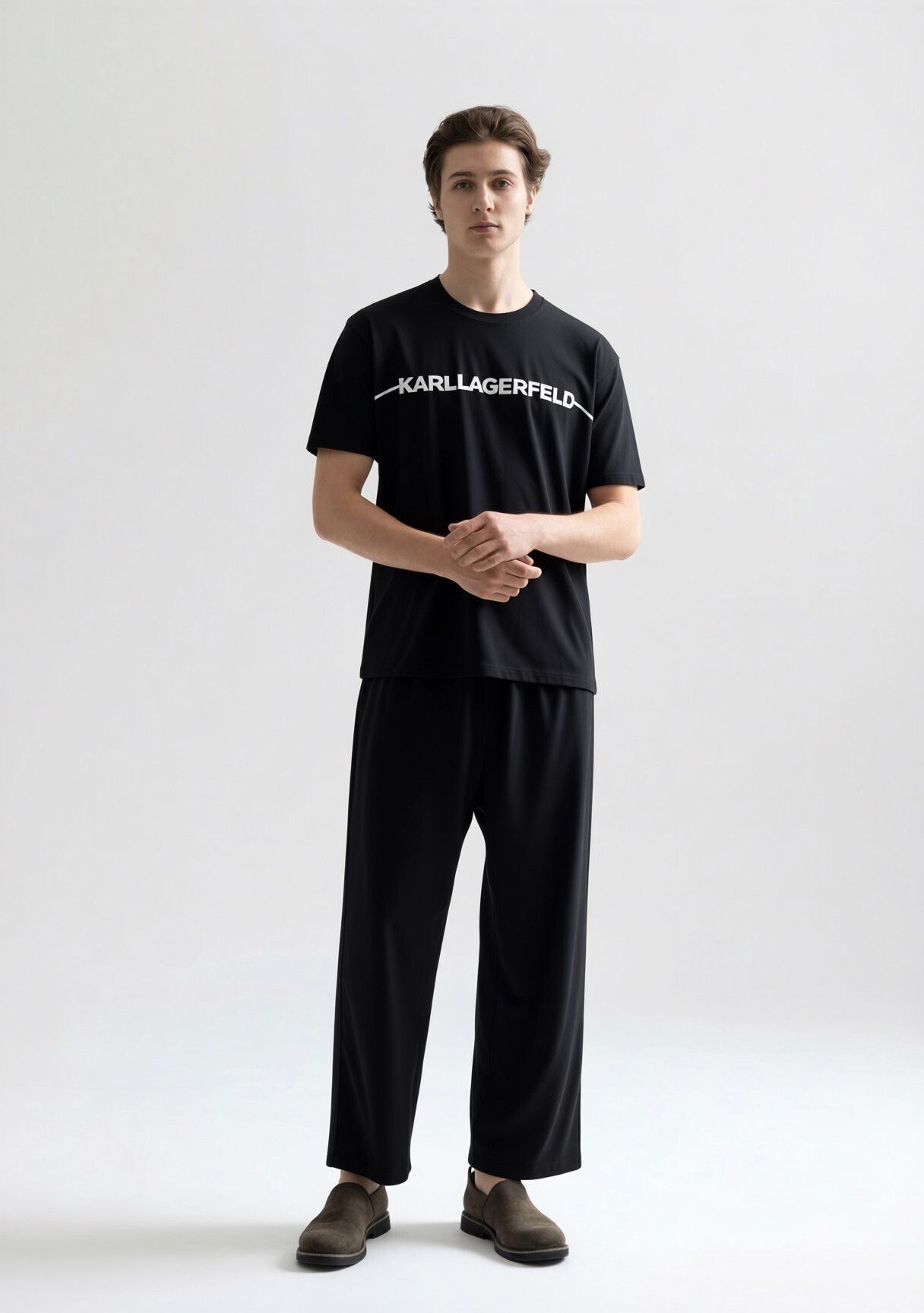 KARL 老佛爺 字母logo 男款 套裝