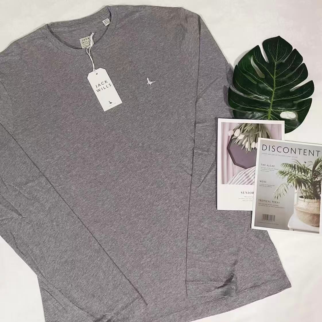 JACK WILLS SMALL LOGO LS TEE