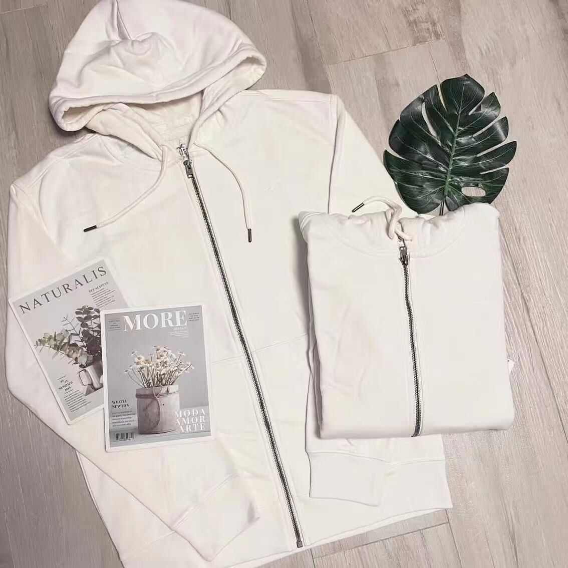 HOLLISTER SMALL LOGO ZIPUP