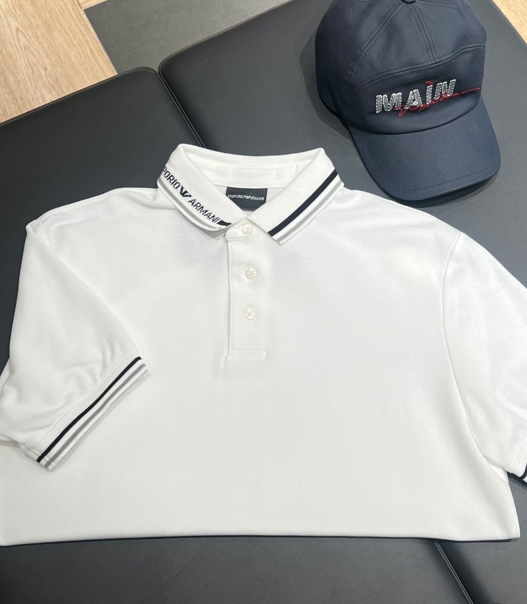 Armani 領口logo 男款 Polo