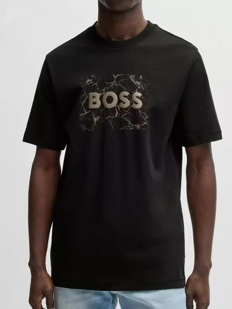HUGO BOSS logo 男款 tee