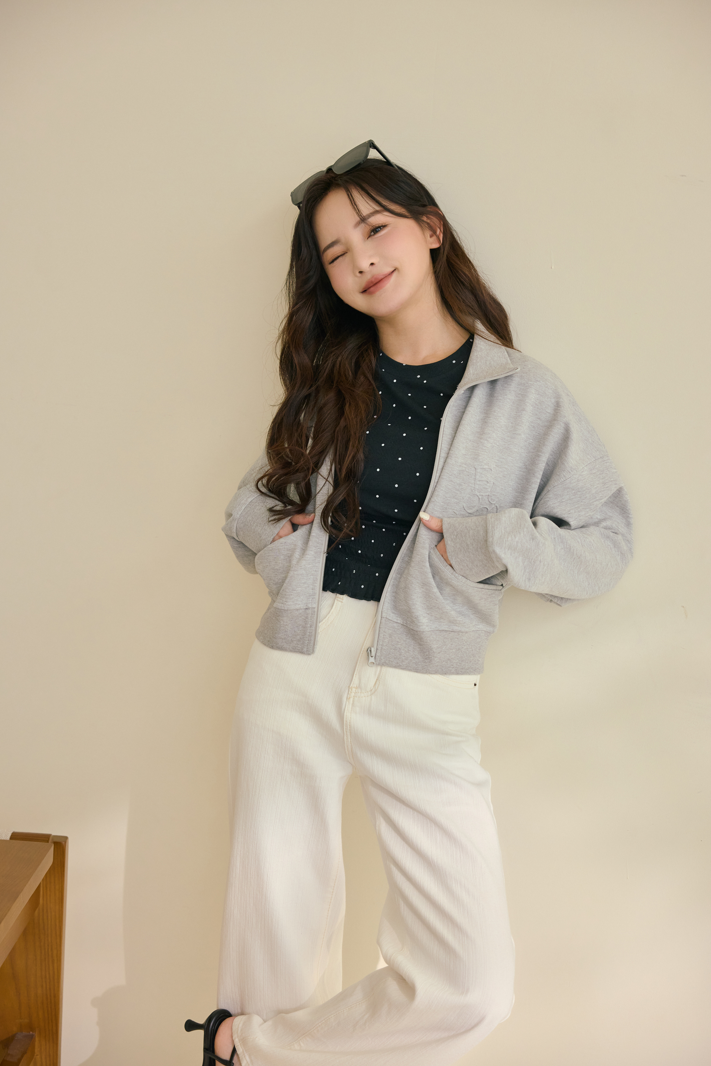 特製鋼印淺灰外套