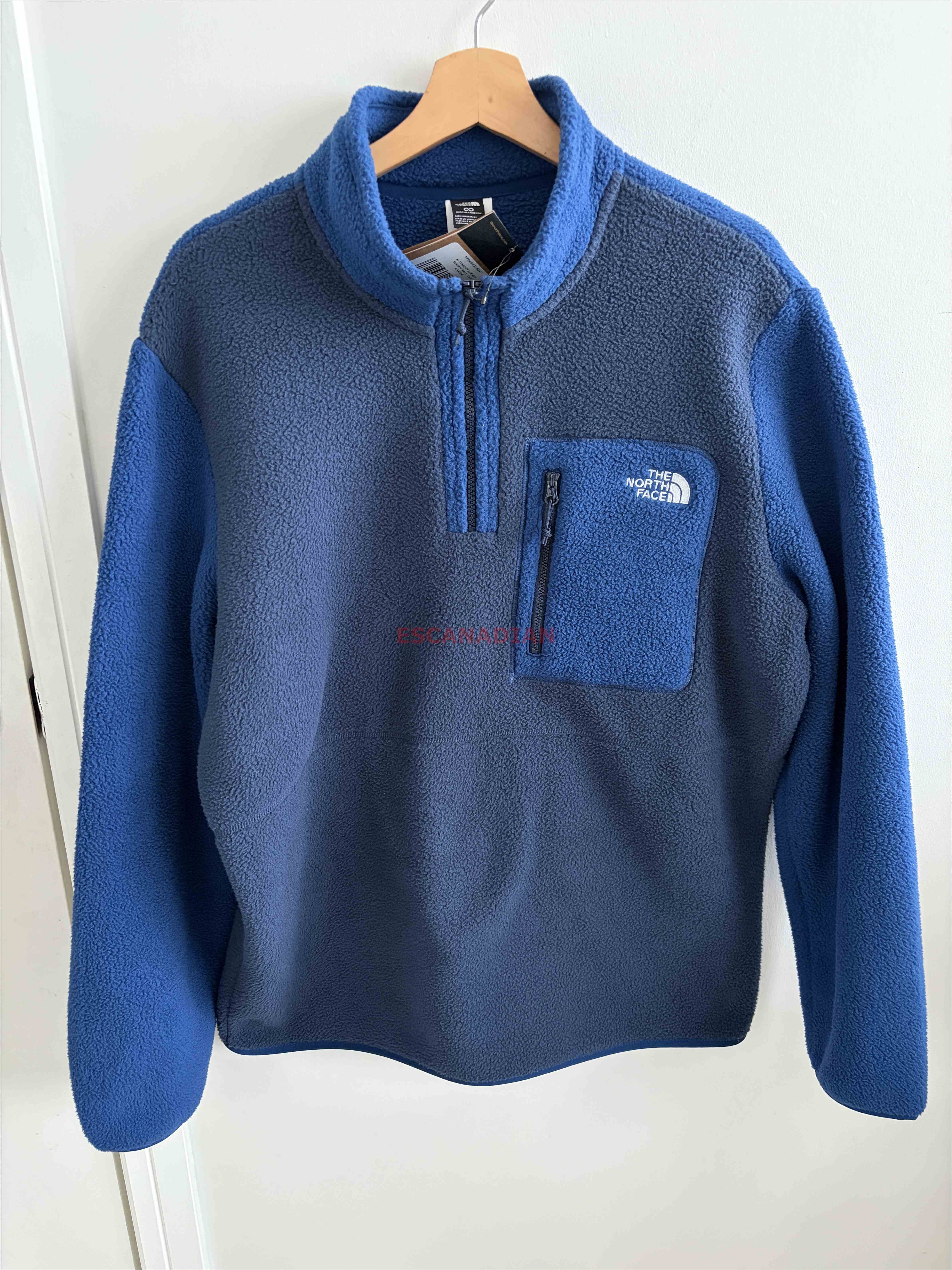 THE NORTH FACE 男大人 YUMIORI系列 厚款 羊羔毛 半拉鍊外套