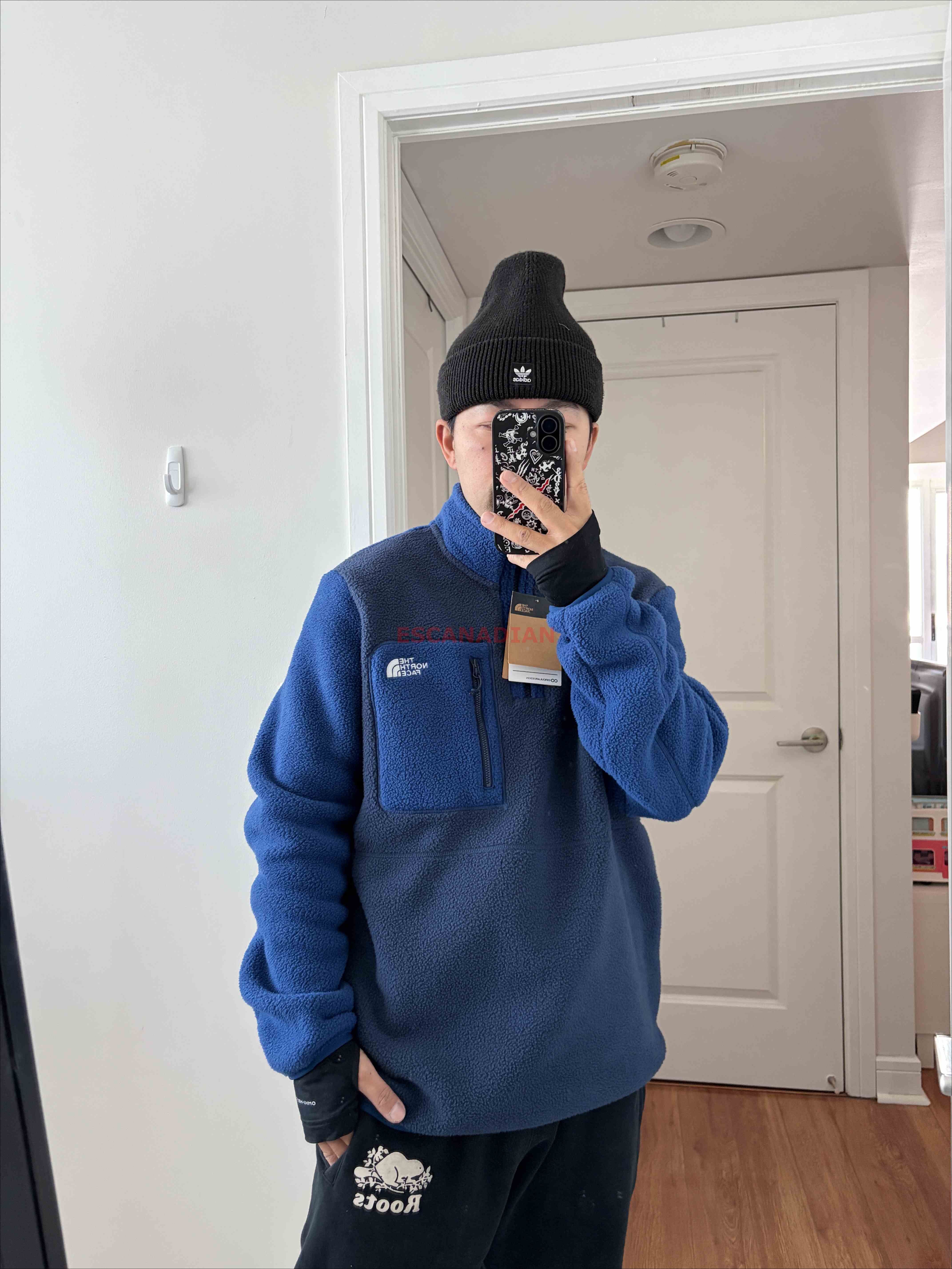 THE NORTH FACE 男大人 YUMIORI系列 厚款 羊羔毛 半拉鍊外套