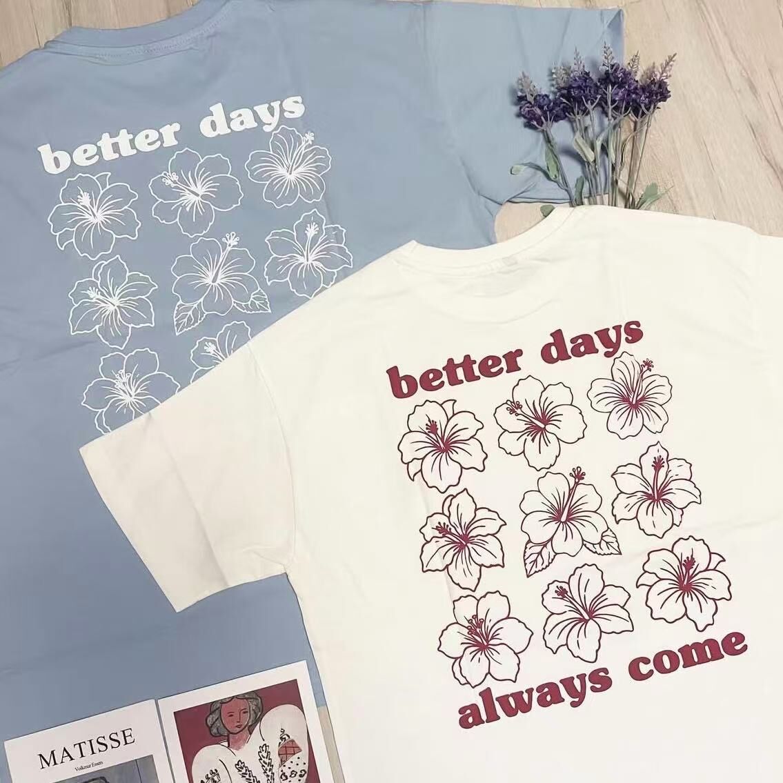 TRENDYOL FLORAL BACK PRINT TEE