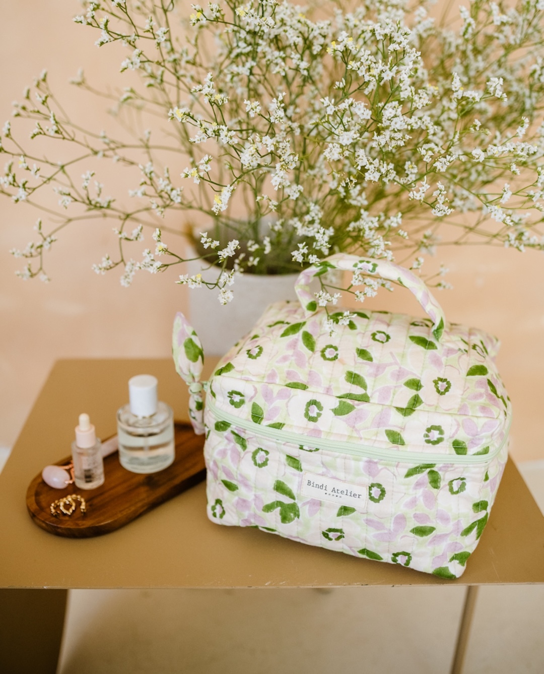 愛米莉亞綠色 | 方塊化妝包