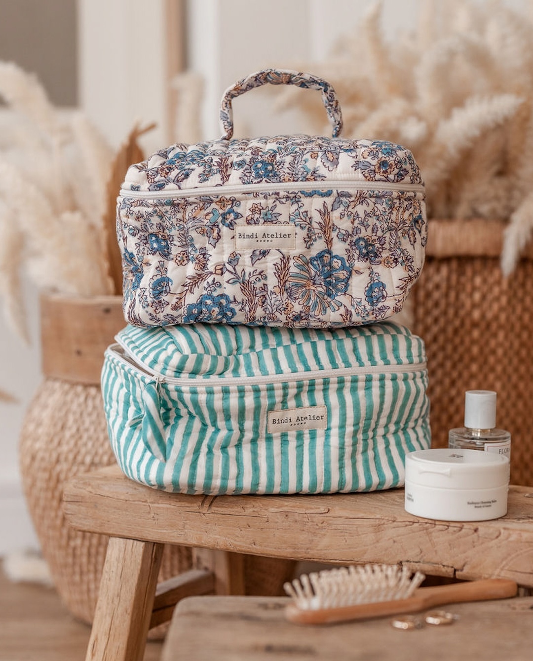 蓋比水漾藍 | 方塊化妝包