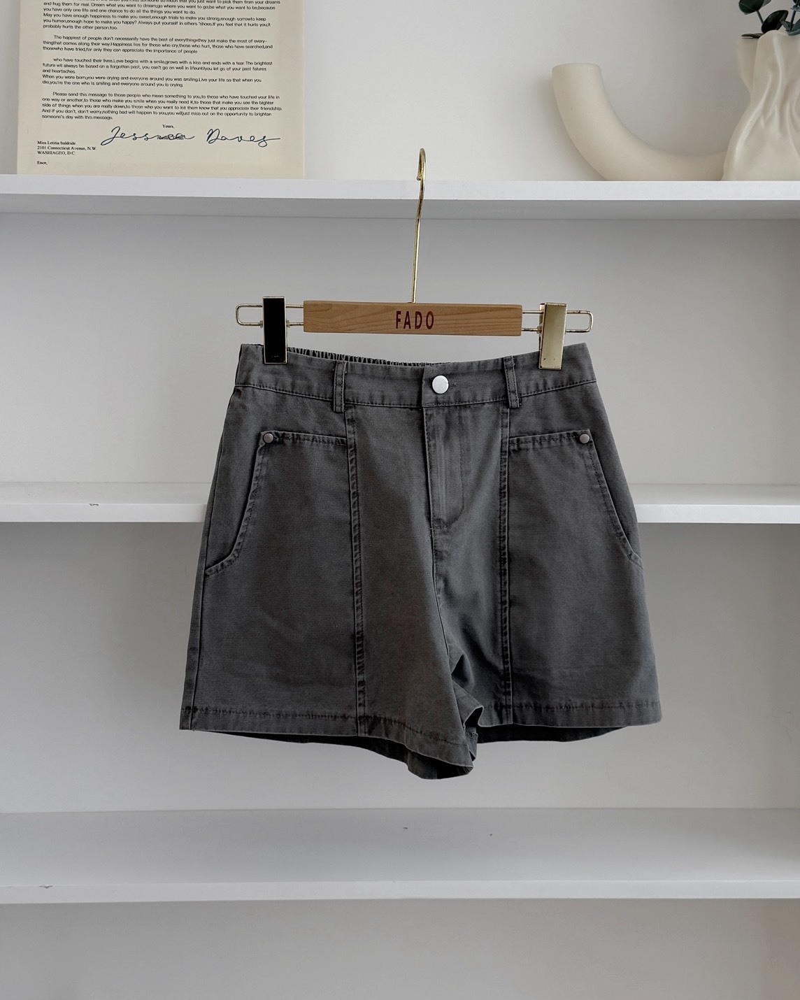 法朵Fado shop｜方口袋水洗短褲 2705002 四色