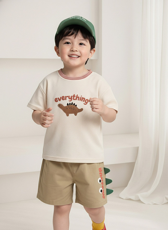 正韓夏Orangemom  兩色立體恐龍上衣