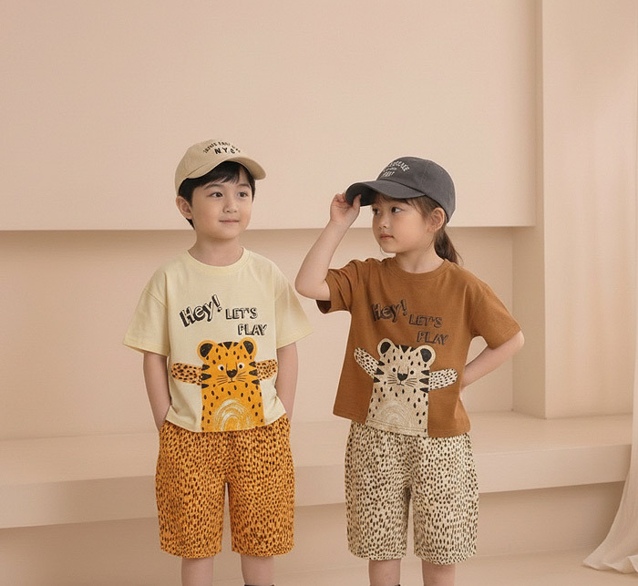 正韓夏Orangemom 三色抱抱豹上衣