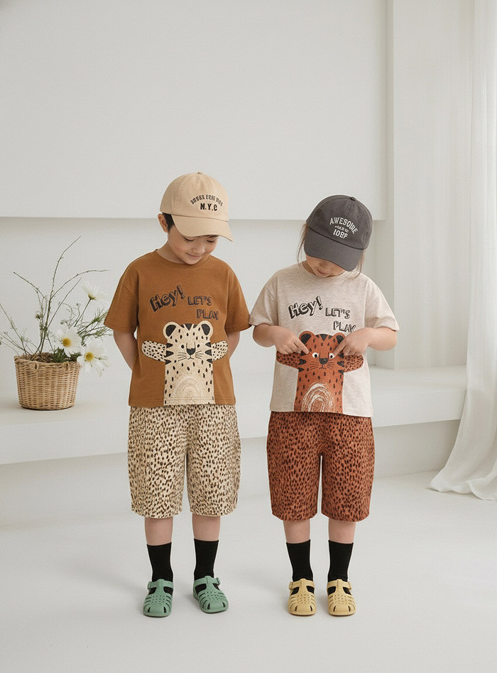 正韓夏Orangemom 三色抱抱豹上衣