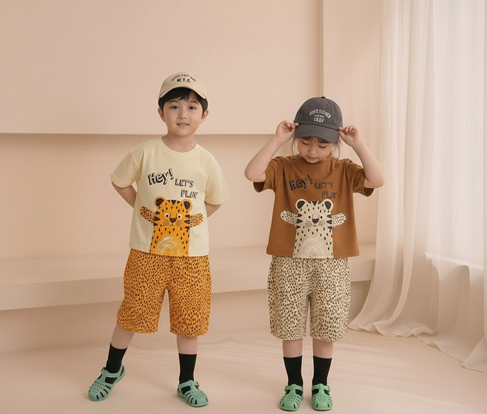 正韓夏Orangemom  三色豹紋褲