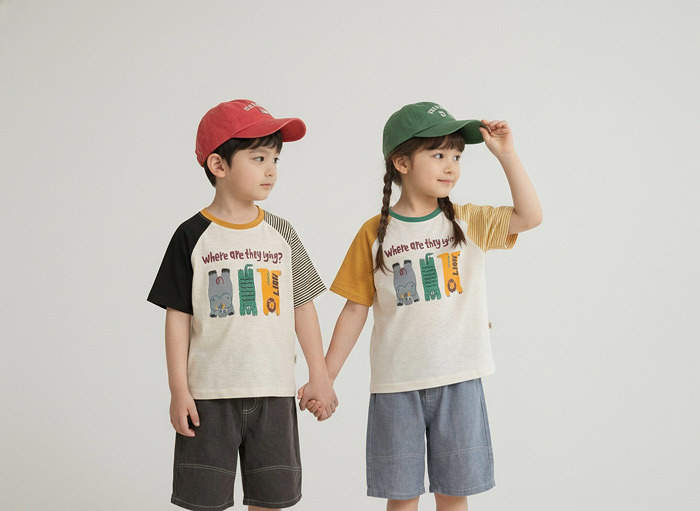 正韓夏Orangemom 兩色倒立動物上衣