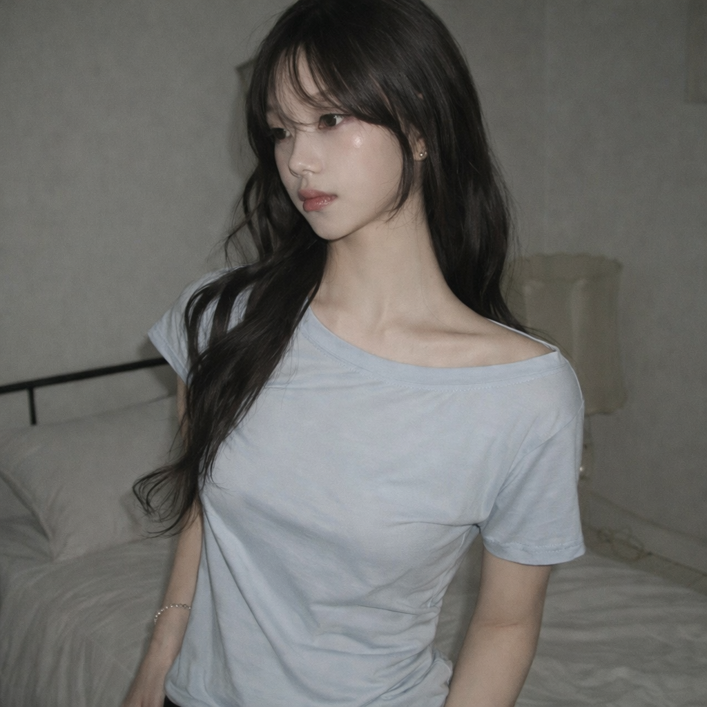 KR OFF SHOULDER SLIM TOP (5 COLORS)