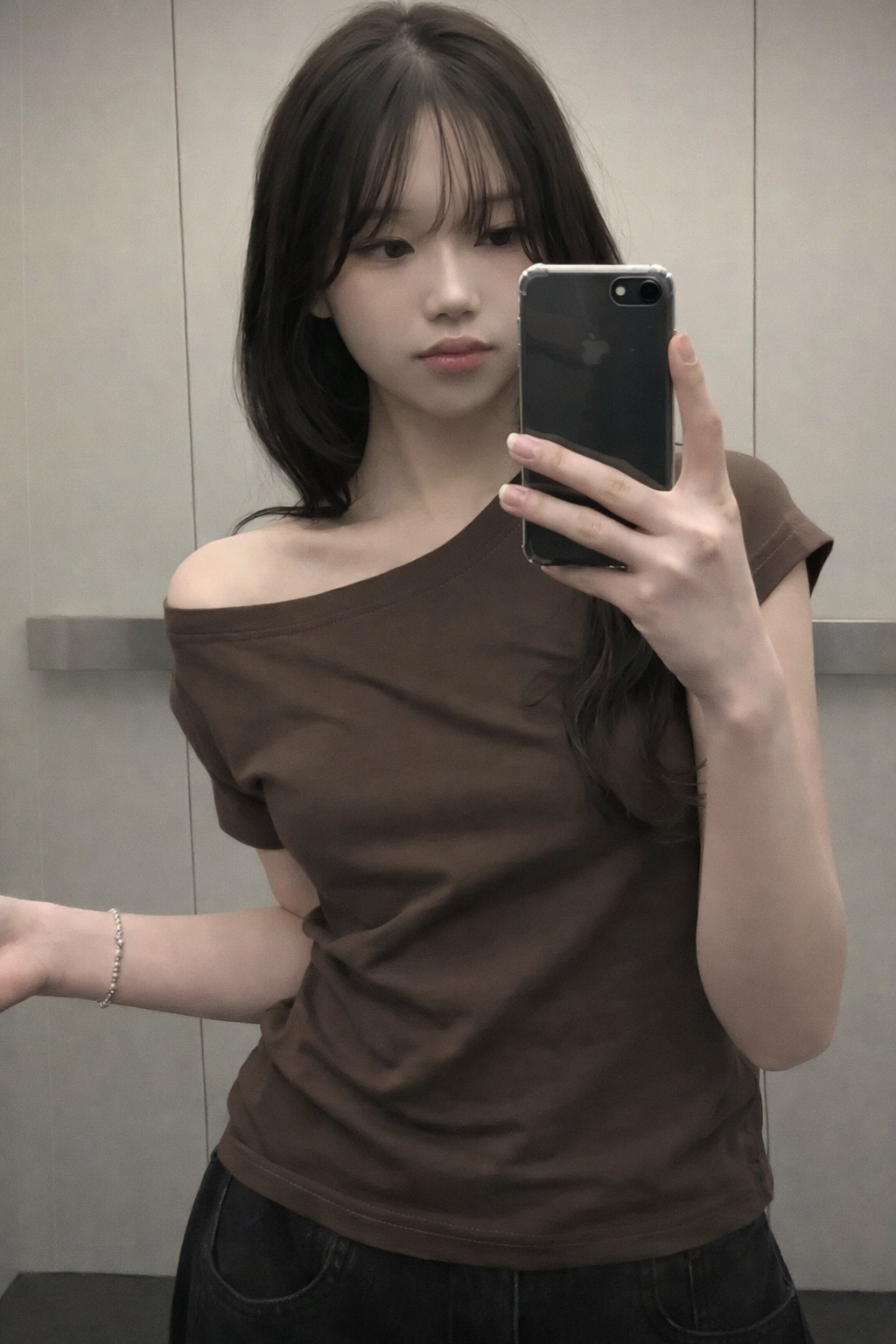 KR OFF SHOULDER SLIM TOP (5 COLORS)