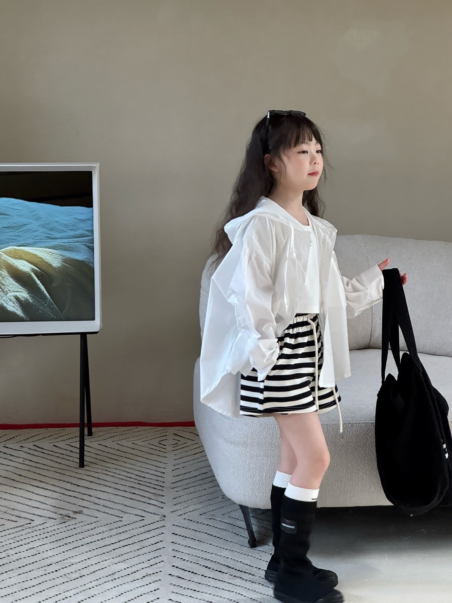 慵懶感連帽防曬外套