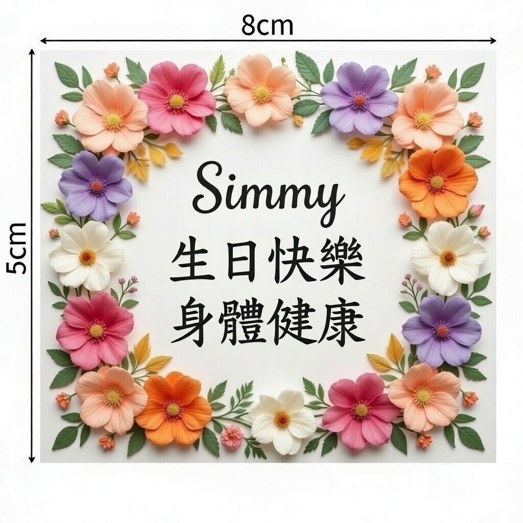 打印朱古力生日牌