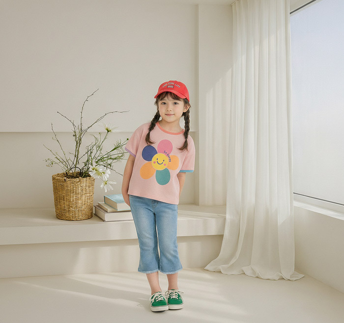 正韓夏Orangemom 兩色繽紛花花上衣