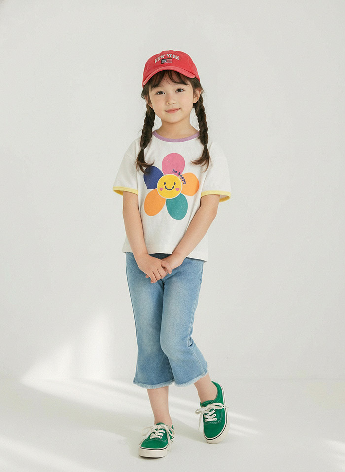 正韓夏Orangemom 兩色繽紛花花上衣