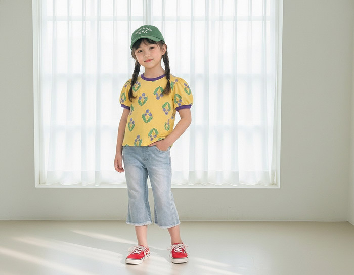 正韓夏Orangemom 兩色花束娃娃袖上衣