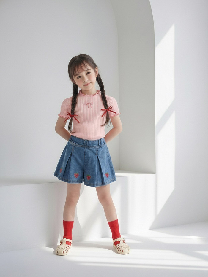 正韓夏Orangemom 四色捲邊蝴蝶結上衣