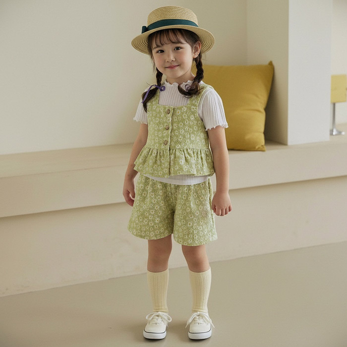 正韓夏Orangemom  親子裝_五色小雛菊短褲