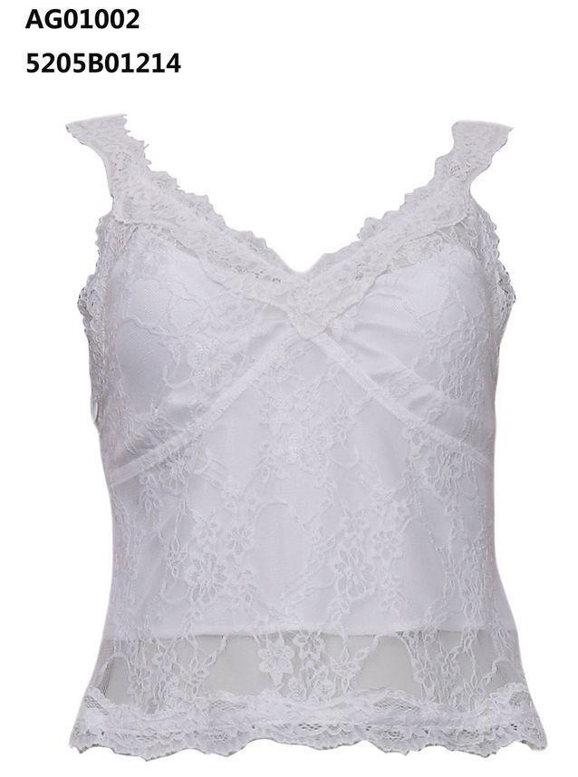 A33 ANOTHER ONE 蕾絲吊帶背心 - 白色｜5205B01214