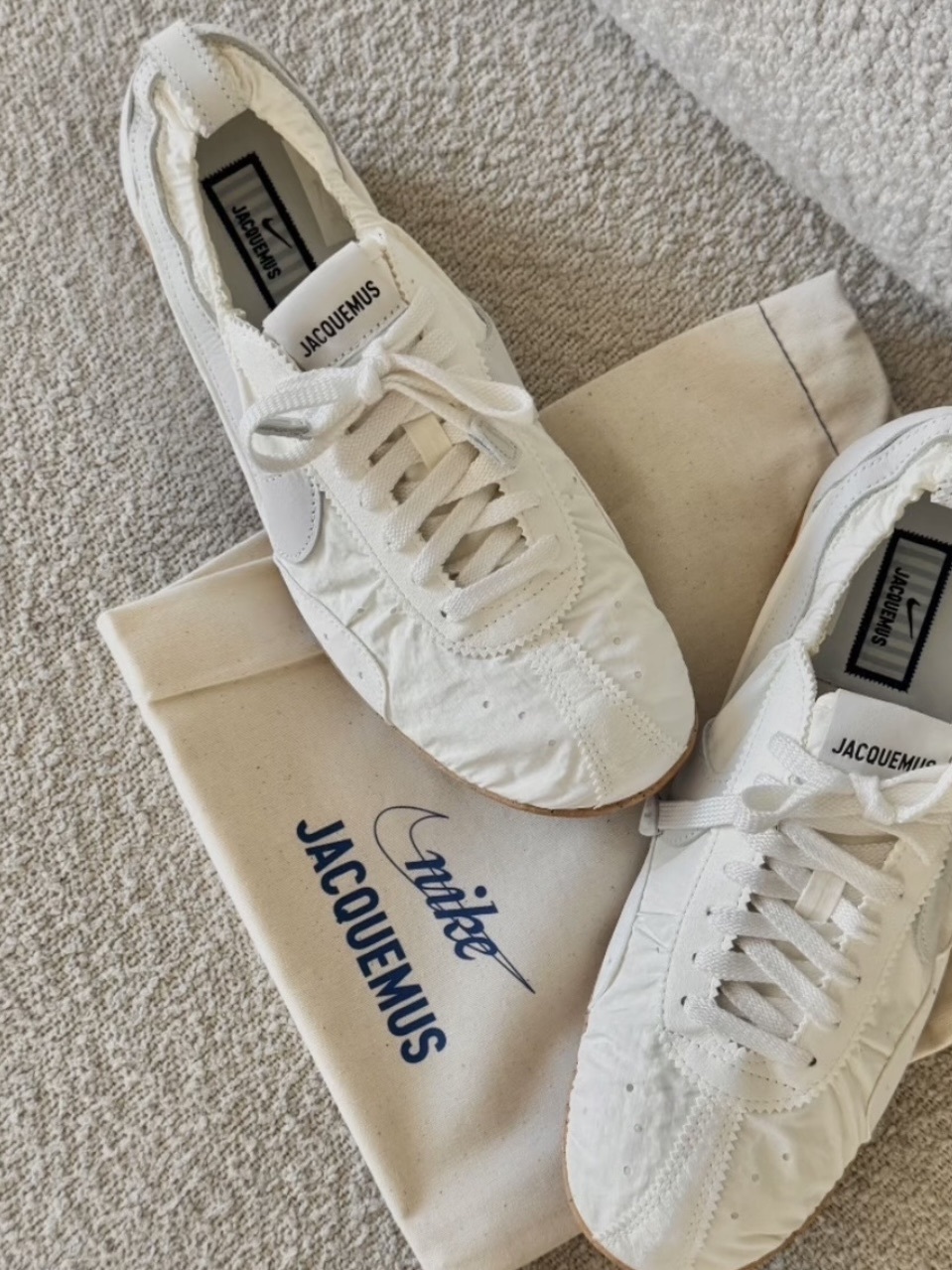 <月亮鞋回歸🌙>Jacquemus x Nike Moon Shoe 柔霧珍珠白 女鞋