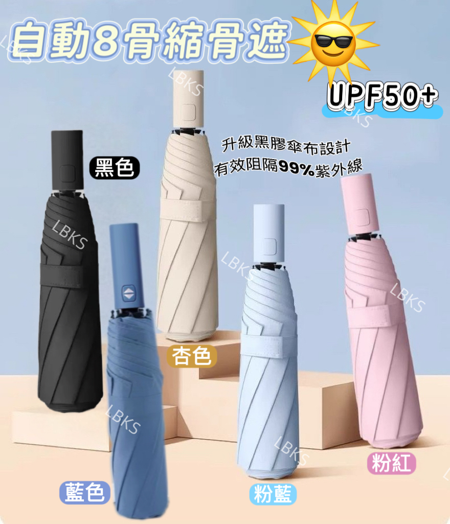 (現貨) 8骨自動縮骨遮☂️