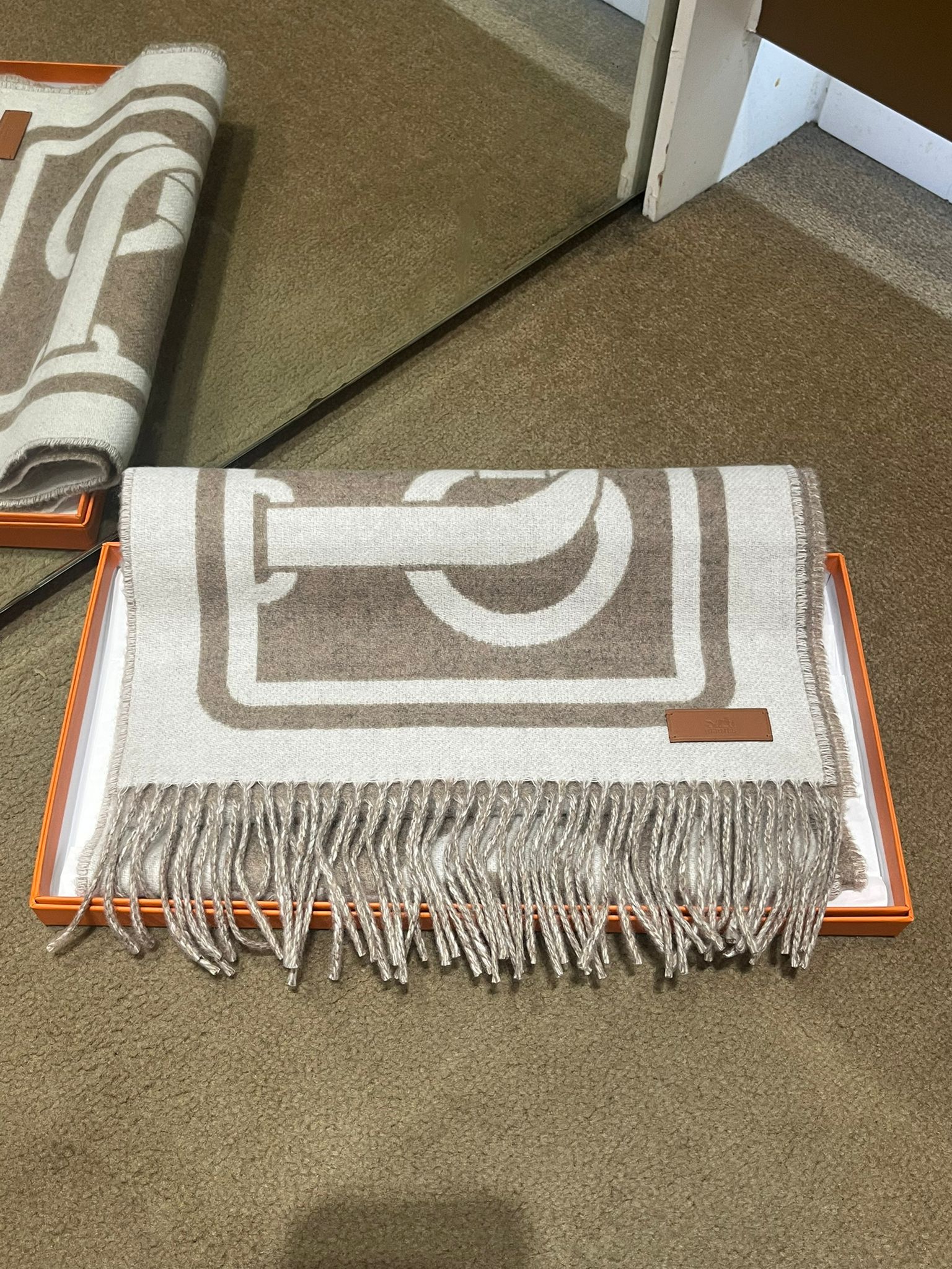 Petite Casaque Coaching scarf Désert / Ivoire