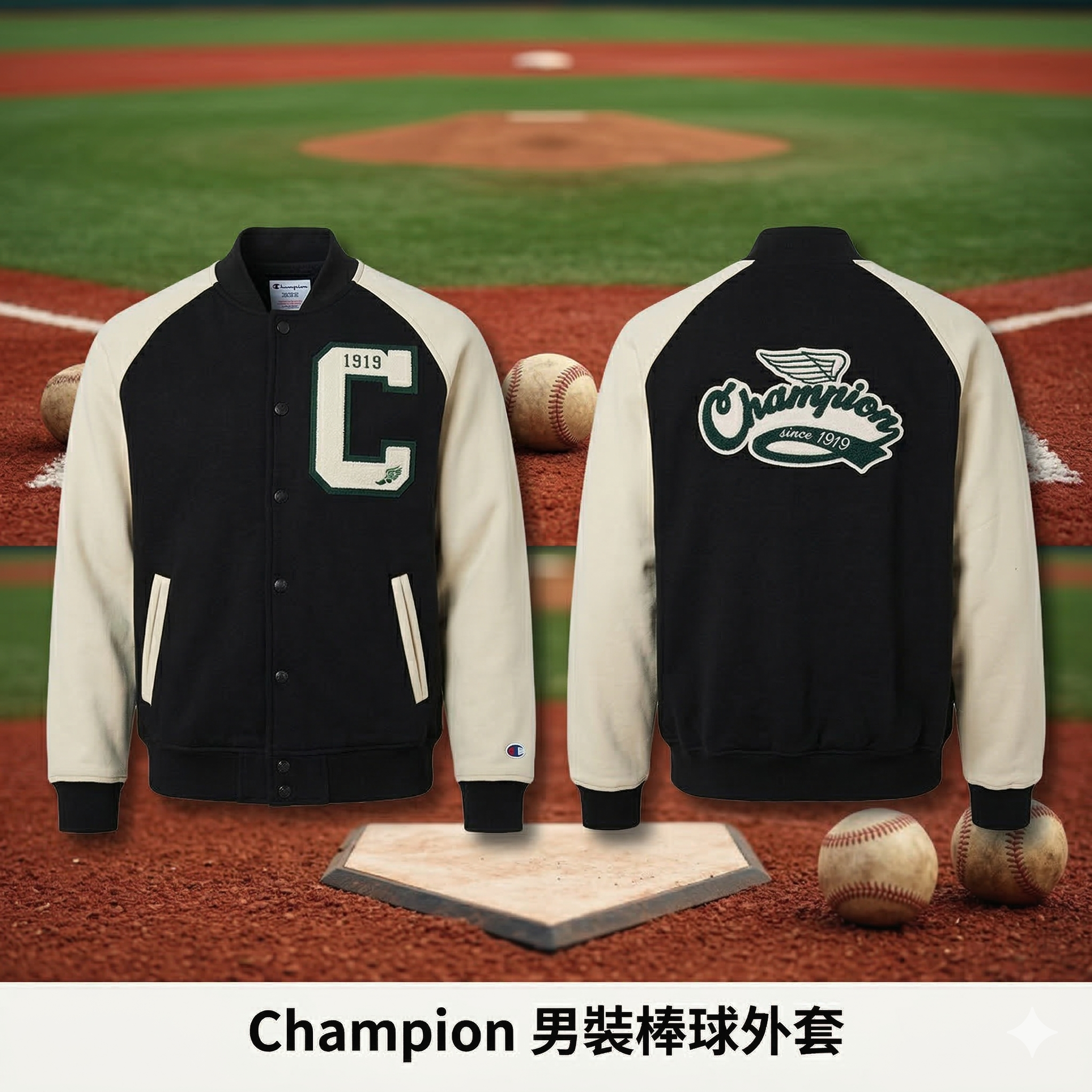 【現貨】F080901 Champion 男裝棒球外套