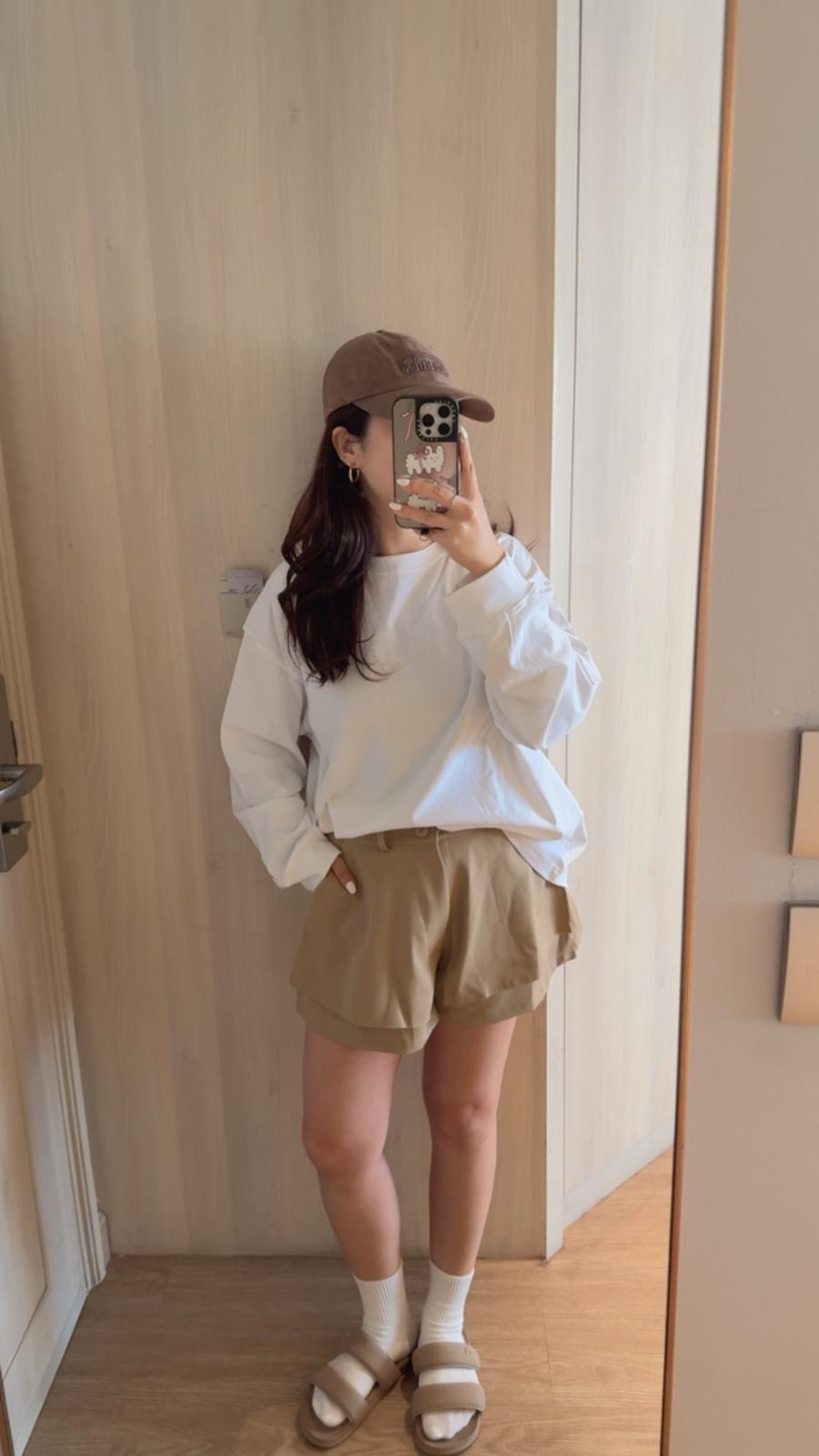 Layer西裝料短褲(杏色)