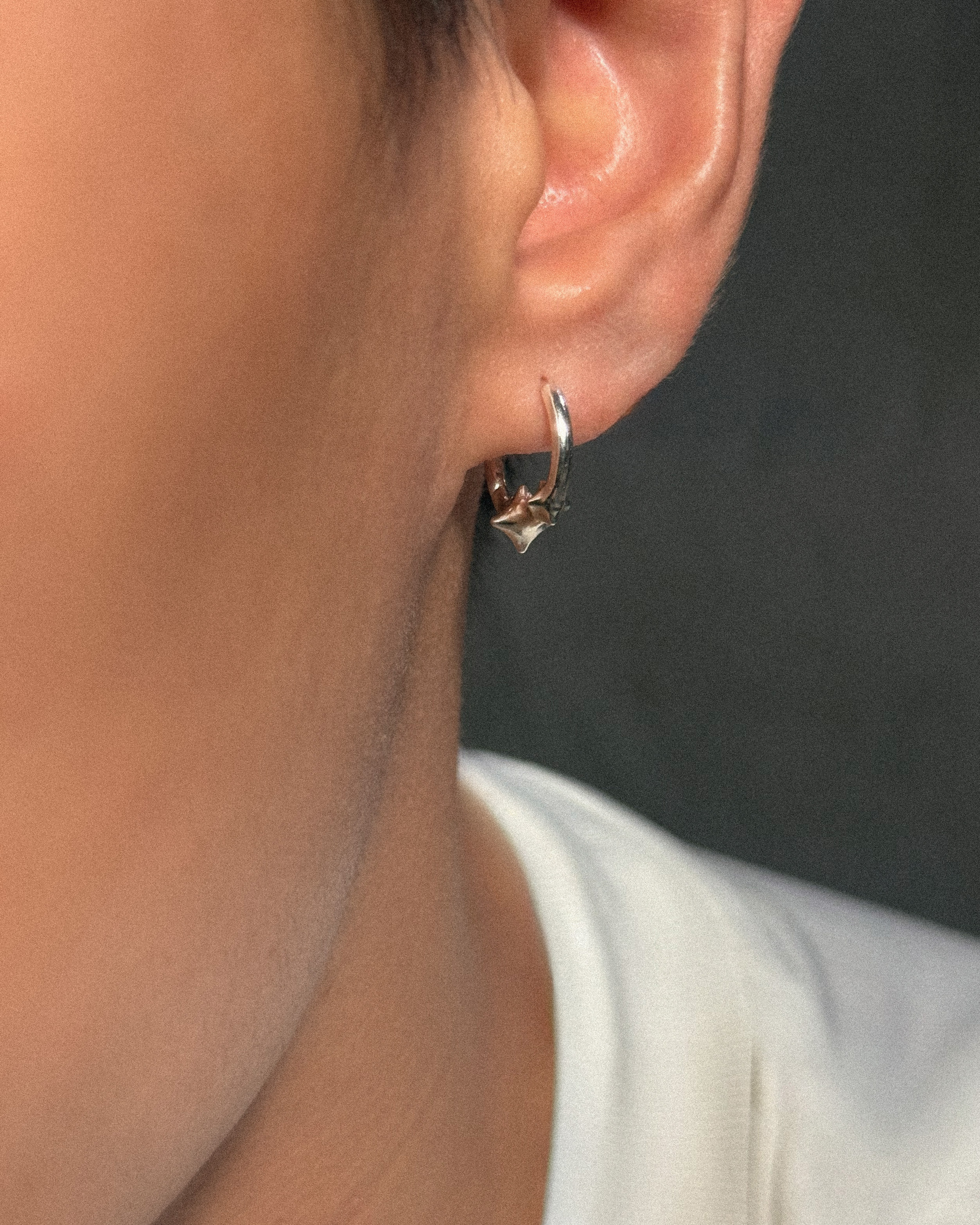 PROJ-ORNMNT 閃銀雙星環 (單支販售)