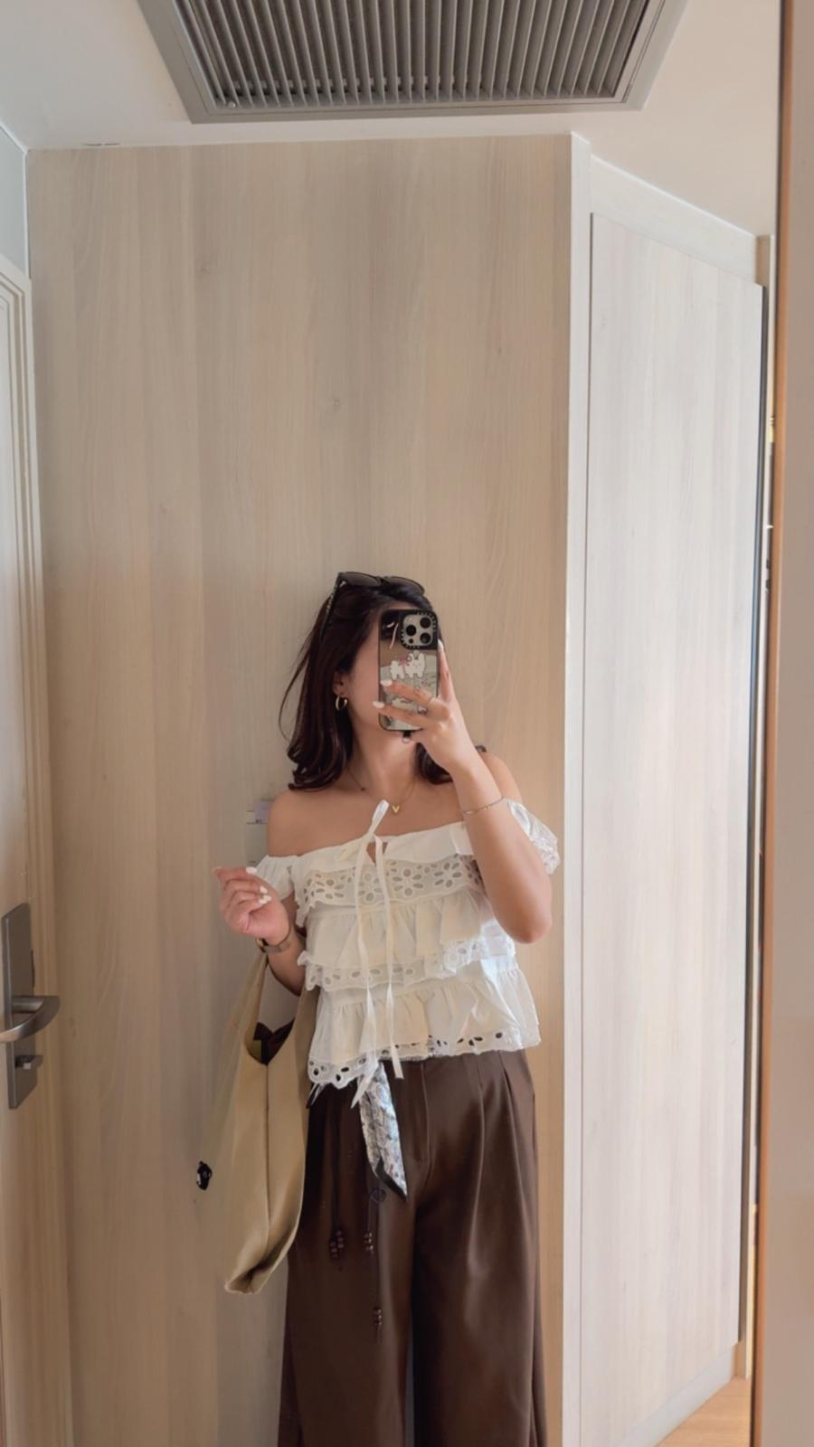 平口通花蛋糕上衣